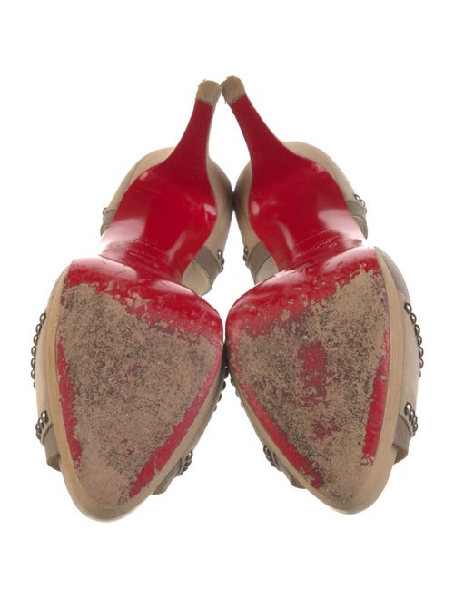 Christian Louboutin Suede Studded Accents Sandals