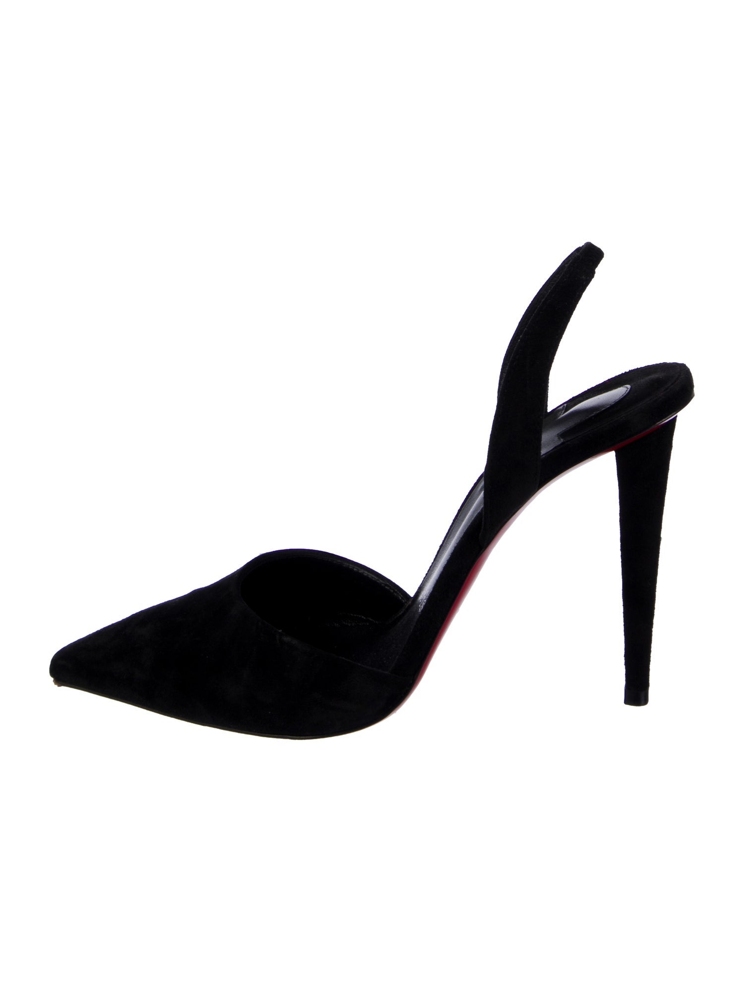 Christian Louboutin Suede Slingback Pumps