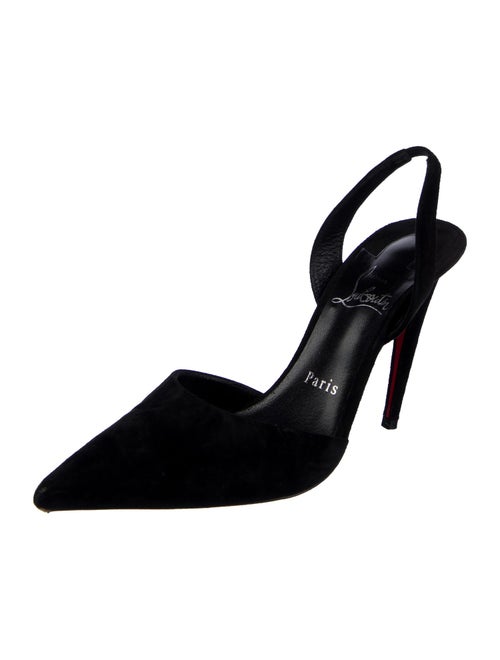 Christian Louboutin Suede Slingback Pumps