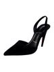 Christian Louboutin Suede Slingback Pumps