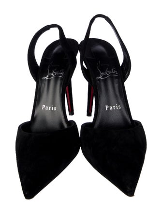 Christian Louboutin Suede Slingback Pumps