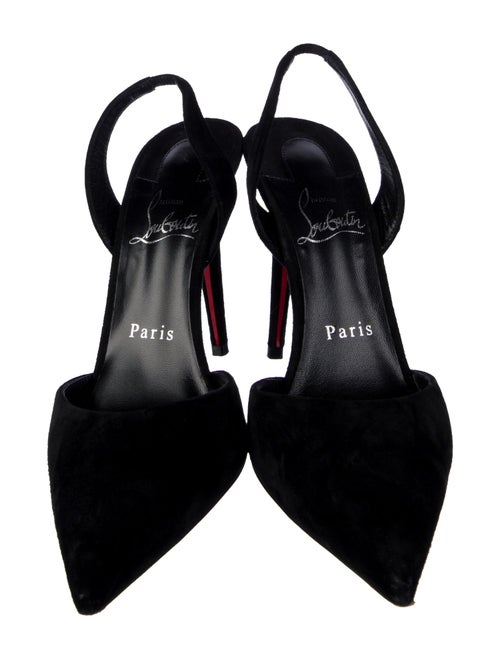Christian Louboutin Suede Slingback Pumps