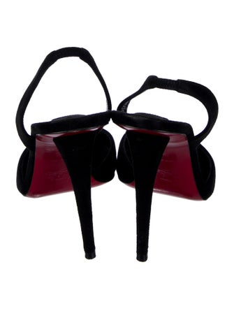 Christian Louboutin Suede Slingback Pumps