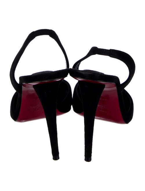 Christian Louboutin Suede Slingback Pumps