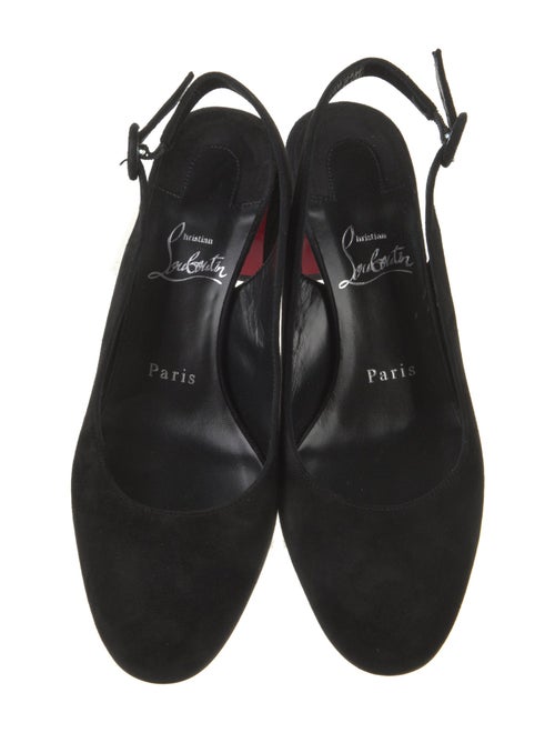 Christian Louboutin Suede Slingback Pumps