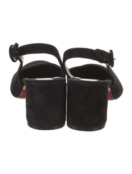 Christian Louboutin Suede Slingback Pumps