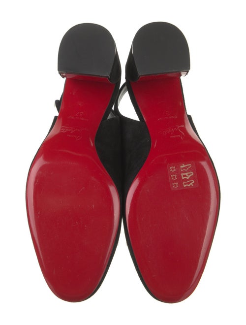 Christian Louboutin Suede Slingback Pumps