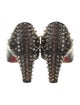 Christian Louboutin Spike Accents Leather Slingback Pumps