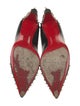 Christian Louboutin Spike Accents Leather Slingback Pumps