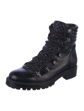 Christian Louboutin Leather Combat Boots