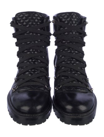 Christian Louboutin Leather Combat Boots