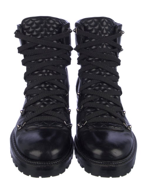 Christian Louboutin Leather Combat Boots
