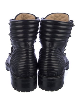 Christian Louboutin Leather Combat Boots