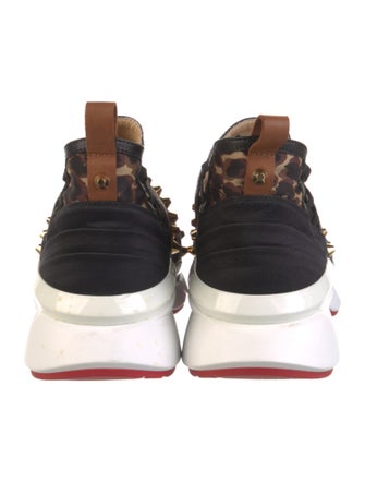 Christian Louboutin Spike Accents Nylon Sock Sneakers