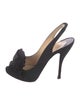 Christian Louboutin Satin Slingback Sandals