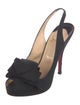 Christian Louboutin Satin Slingback Sandals