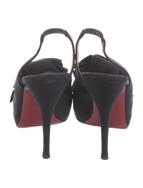 Christian Louboutin Satin Slingback Sandals