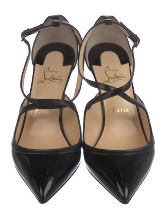 Christian Louboutin Leather T-Strap Pumps