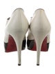 Christian Louboutin Leather Colorblock Pattern Pumps
