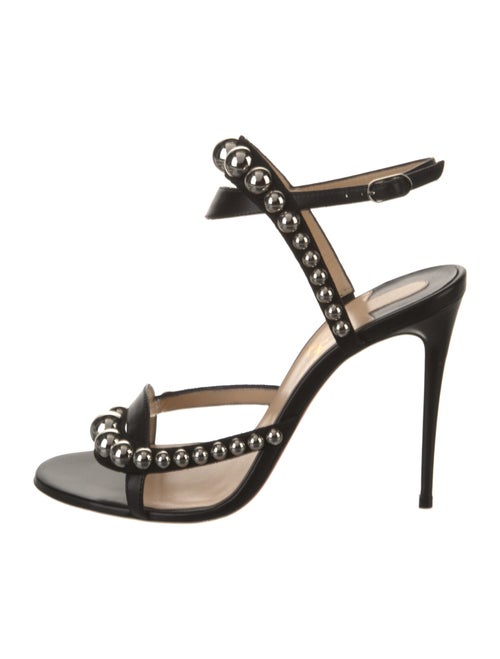 Christian Louboutin Leather Studded Accents Sandals