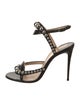 Christian Louboutin Leather Studded Accents Sandals