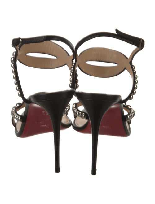 Christian Louboutin Leather Studded Accents Sandals