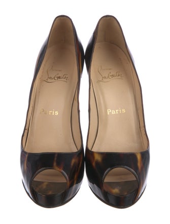 Christian Louboutin Patent Leather Printed Pumps