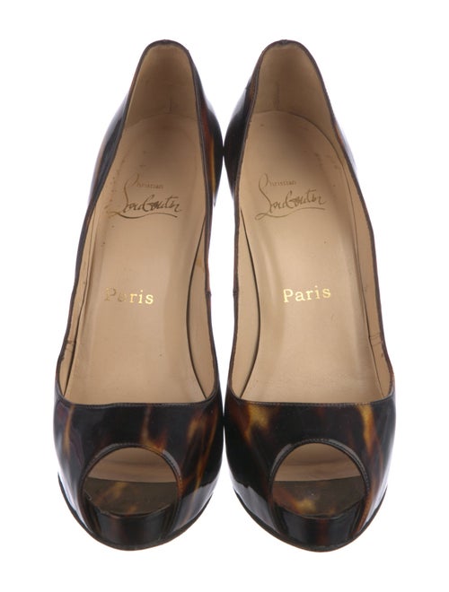 Christian Louboutin Patent Leather Printed Pumps
