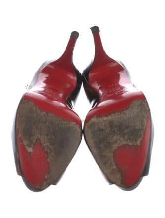 Christian Louboutin Patent Leather Printed Pumps