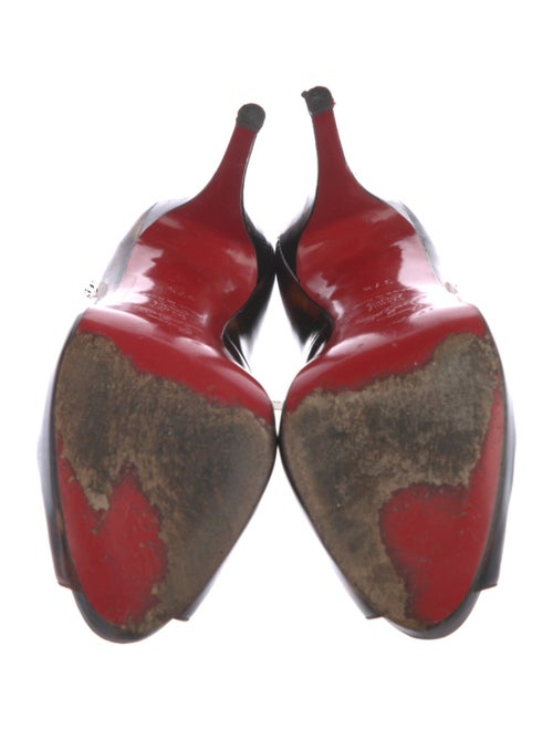 Christian Louboutin Patent Leather Printed Pumps