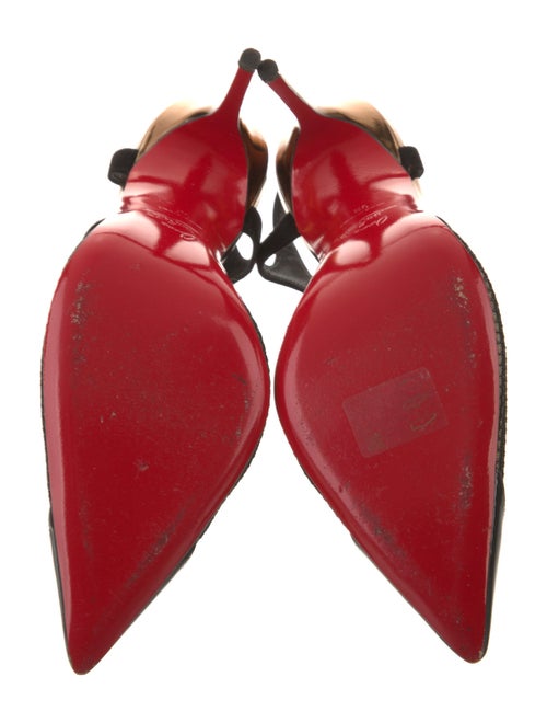 Christian Louboutin Mesh Mesh Accents T-Strap Pumps