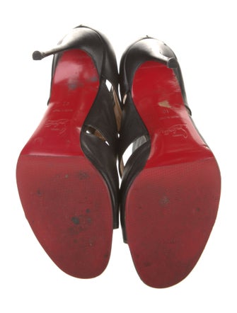 Christian Louboutin Leather Slingback Sandals