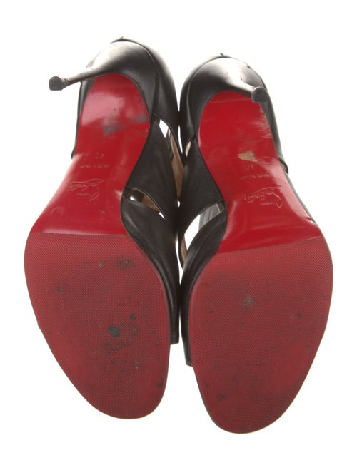 Christian Louboutin Leather Slingback Sandals