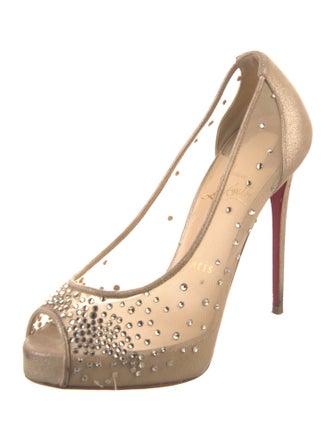 Christian Louboutin Mesh Mesh Accents Pumps