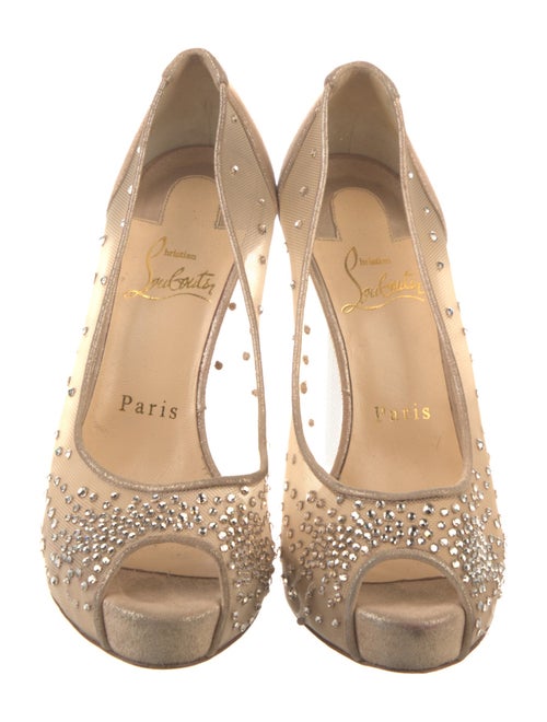 Christian Louboutin Mesh Mesh Accents Pumps