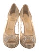 Christian Louboutin Mesh Mesh Accents Pumps