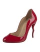 Christian Louboutin Patent Leather Scalloped Accent Pumps