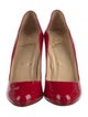 Christian Louboutin Patent Leather Scalloped Accent Pumps