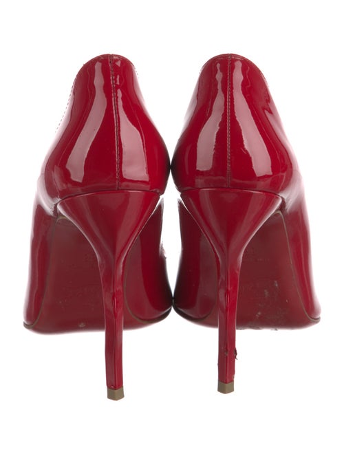 Christian Louboutin Patent Leather Scalloped Accent Pumps