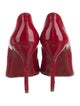 Christian Louboutin Patent Leather Scalloped Accent Pumps