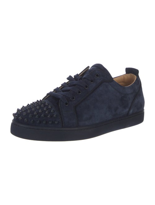 Christian Louboutin Spike Accents Suede Sneakers