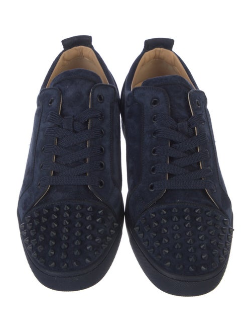 Christian Louboutin Spike Accents Suede Sneakers