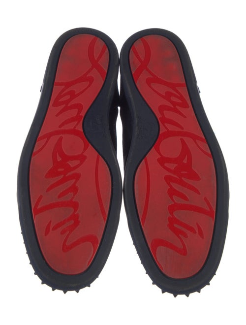 Christian Louboutin Spike Accents Suede Sneakers