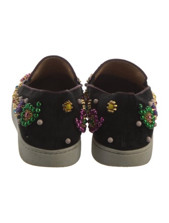 Christian Louboutin Suede Patterned Sneakers