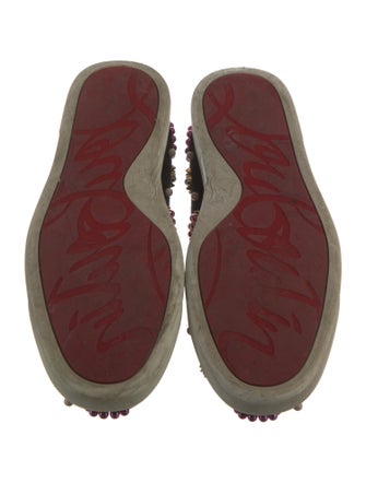 Christian Louboutin Suede Patterned Sneakers