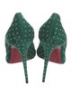 Christian Louboutin Suede Studded Accents Pumps