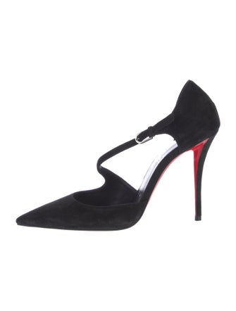 Christian Louboutin Suede D'Orsay Pumps