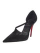 Christian Louboutin Suede D'Orsay Pumps