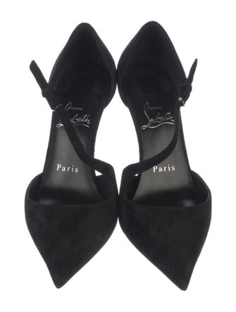 Christian Louboutin Suede D'Orsay Pumps