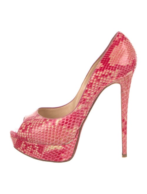 Christian Louboutin Snakeskin Animal Print Pumps